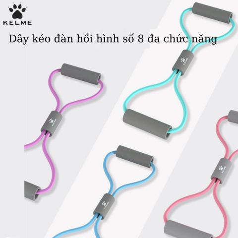 Dây kéo đàn hồi hình số 8 KELME chính hãng dây kháng lực hỗ trợ tập tay vai tập toàn thân yoga 334655