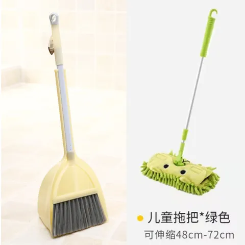 Bộ chổi quét nhà mini cho bé thực hành cuộc sống (combo 3 món chổi quét+cây lau+hót rác ) 334660