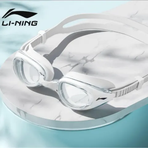 Mẫu Mới 2023 Kính Bơi Người Lớn LI-NING Chính Hãng Chống Nước Chống Sương Mù Chống Tia UV Độ Nét Cao Mã LSJU253 334661