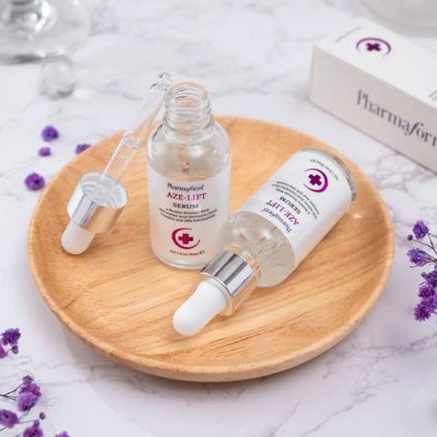 Serum Pharmaform AZE - LIFT SERUM 30ml - giúp kiểm soát dầu nhờn, giảm lỗ chân lông, làm sáng da và ngăn ngừa mụn hiệu quả.