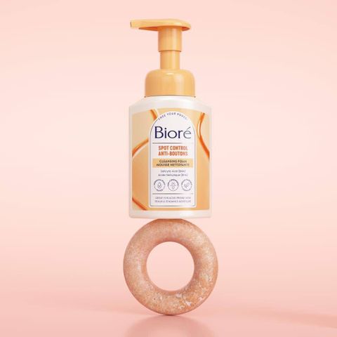 Sữa Rửa Mặt Mousse Tạo Bọt BIORÉ 200ml - Giải Pháp Cho Làn Da Có Khuyết Điểm, Da Dầu, Da Hỗn Hợp, Chứa BHA Thảo Dược Từ Pháp