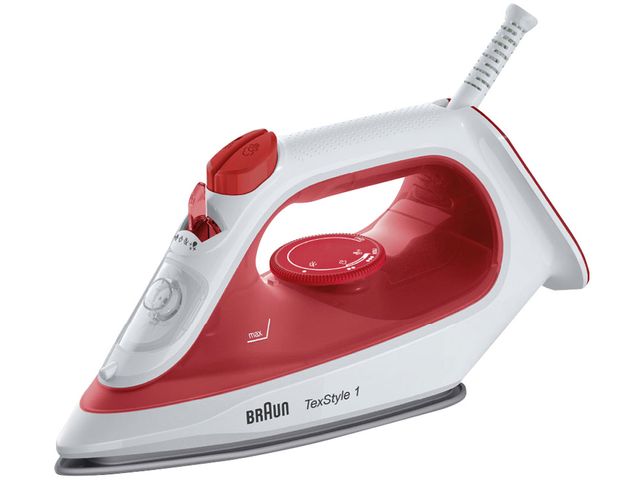 Bàn ủi hơi nước Braun SI1019 RD - Công suất 1900W, chế độ tăng áp 25g/phút, dễ dàng ủi mọi loại vải, màu đỏ/trắng
