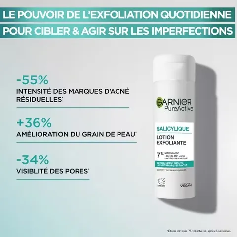 Sữa Dưỡng Tẩy Tế Bào Chết GARNIER Lotion Exfoliante 120ml - Giúp Giảm Thâm, Cải Thiện Kết Cấu Da, Dưỡng Ẩm Suốt 24 Giờ