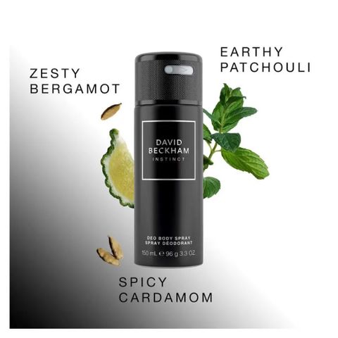 Xịt Khử Mùi David Beckham Instinct 150ml - Nước Hoa Chính Hãng Dành Cho Nam Giới, Hương Thơm Tươi Mát, Phong Cách Thể Thao