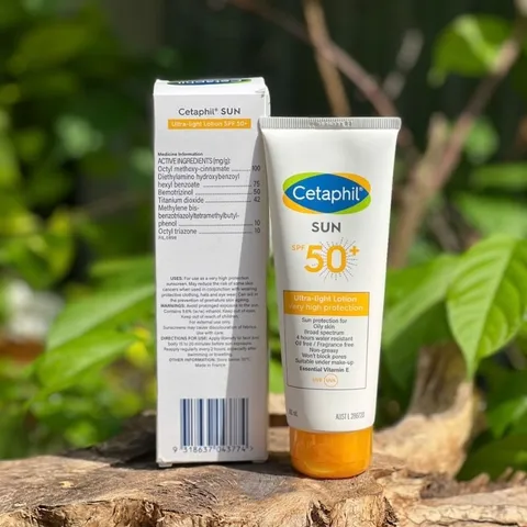 Kem chống nắng dành cho da dầu & mụn- Cetaphil Sun SPF 50+ Ultra Light Lotion 100ml 334825