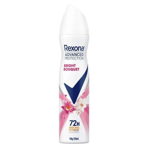 Xịt khử mùi Rexona cho Nữ - Chống Mồ Hôi Advanced Bright Bouquet 220ml Hàng Úc - Sảng Khoái và Tươi Mới