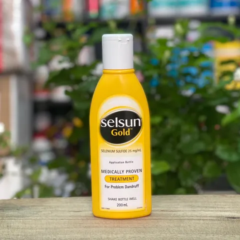 Dầu Gội Selsun Gold 200ml - Kiểm Soát Gàu, Giảm Ngứa, Dưỡng Ẩm Tóc, Hỗ Trợ Điều Trị Viêm Da Đầu, Phù Hợp Tóc Nhuộm, Uốn