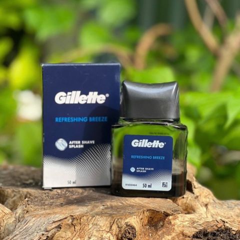 Dưỡng Da Sau Cạo Râu Gillette Refreshing Breeze After Shave Splash 50ml - Giảm Rát, Lưu Hương Lâu, Cho Nam Giới