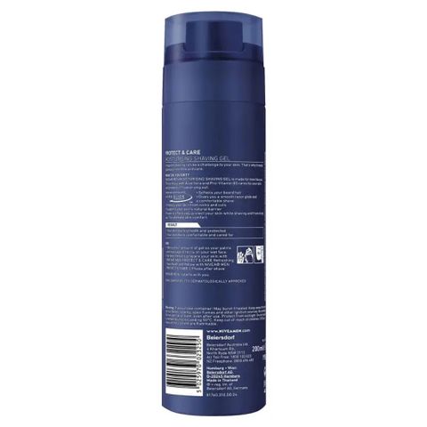 Gel Cạo Râu Nivea Protect & Care - Gel Dưỡng Ẩm Với Lô Hội, Hàng Chính Hãng 100% Từ Úc
