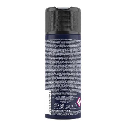 Xịt Khử Mùi Nam David Beckham Classic Blue Body Spray 150ml - Hương Nước Hoa Chính Hãng, Tươi Mát, Quyến Rũ