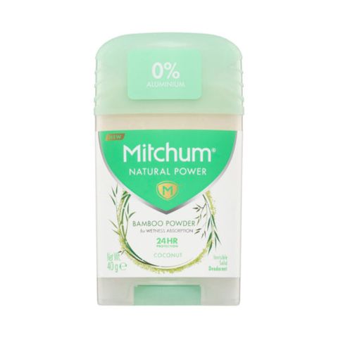 Lăn Khử Mùi Mitchum Natural Power 40g - Tiết Kiệm Độ Ẩm 24 Giờ, 96% Tự Nhiên, Không Nhôm, Phù Hợp Cho Nữ