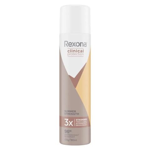 Xịt Khử Mùi Rexona for Women Clinical Protection 180ml - Ngăn Mùi Hiệu Quả 48 Giờ, Dưỡng Ẩm, Mát Lạnh Cho Ngày Hè