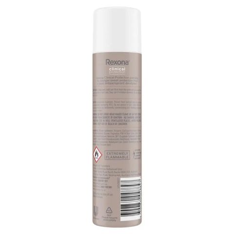 Xịt Khử Mùi Rexona for Women Clinical Protection 180ml - Ngăn Mùi Hiệu Quả 48 Giờ, Dưỡng Ẩm, Mát Lạnh Cho Ngày Hè