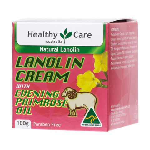 Kem Lanolin Healthy Care với Dầu Hoa Anh Thảo 100g - Kem Dưỡng Ẩm Chuyên Sâu, Chống Lão Hóa, Làn Da Mịn Màng, Tươi Sáng
