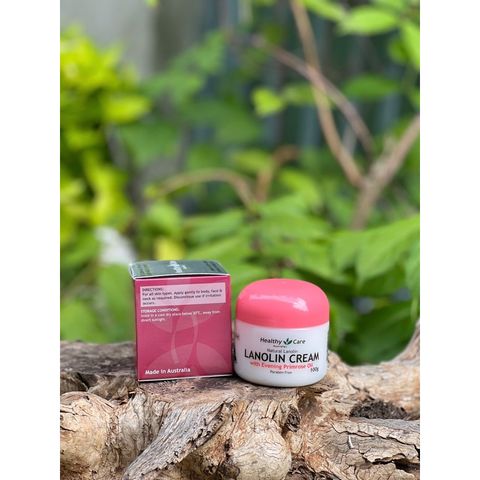 Kem Lanolin Healthy Care với Dầu Hoa Anh Thảo 100g - Kem Dưỡng Ẩm Chuyên Sâu, Chống Lão Hóa, Làn Da Mịn Màng, Tươi Sáng
