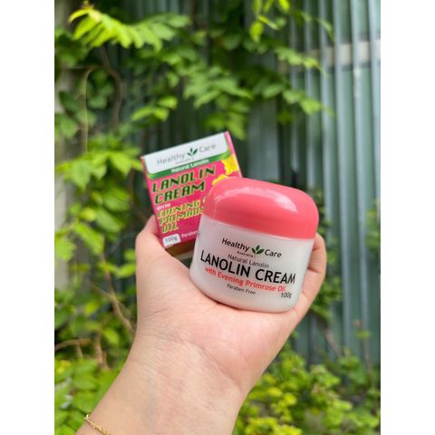 Kem Lanolin Healthy Care với Dầu Hoa Anh Thảo 100g - Kem Dưỡng Ẩm Chuyên Sâu, Chống Lão Hóa, Làn Da Mịn Màng, Tươi Sáng