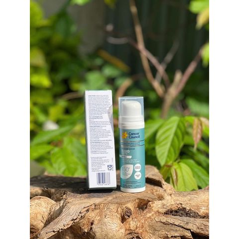Kem Chống Nắng Cancer Council Invisible Fluid Matte SPF50+ 50ml - Bảo Vệ Da Hàng Ngày, Dành Cho Da Nhạy Cảm, Mỏng Nhẹ, Chống UVB & UVA