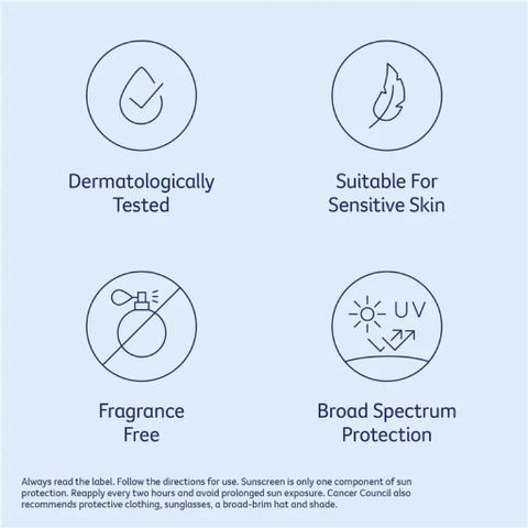 Kem Chống Nắng Cancer Council Invisible Fluid Matte SPF50+ 50ml - Bảo Vệ Da Hàng Ngày, Dành Cho Da Nhạy Cảm, Mỏng Nhẹ, Chống UVB & UVA