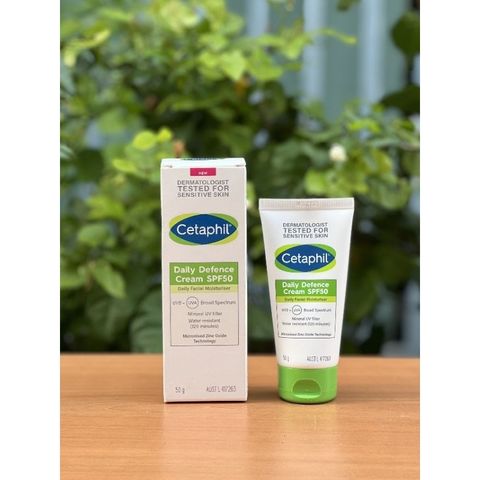 Kem chống nắng dưỡng ẩm Cetaphil Daily Defence Cream SPF50 daily Moisturiser 50g 335118