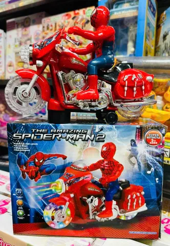 The Amazing Spider man 346B - Xe máy của siêu nhân người nhện Spider man chạy bằng pin có hiệu ứng đèn và âm thanh