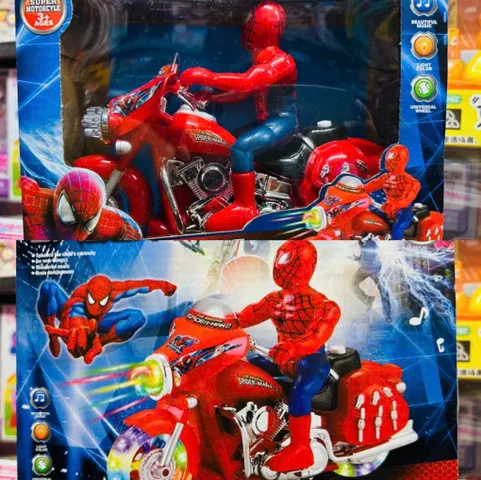 The Amazing Spider man 346B - Xe máy của siêu nhân người nhện Spider man chạy bằng pin có hiệu ứng đèn và âm thanh