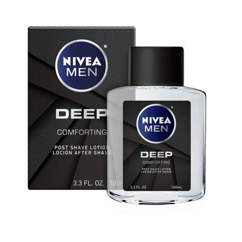 NIVEA Men DEEP Dưỡng Da Sau Cạo Râu 100ml - Lotion Phục Hồi & Kháng Khuẩn Với Hương Gỗ Nam Tính Tươi Mát