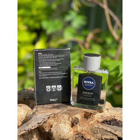 NIVEA Men DEEP Dưỡng Da Sau Cạo Râu 100ml - Lotion Phục Hồi & Kháng Khuẩn Với Hương Gỗ Nam Tính Tươi Mát