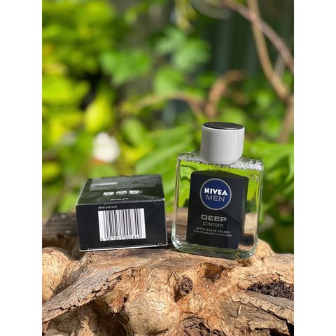 NIVEA Men DEEP Dưỡng Da Sau Cạo Râu 100ml - Lotion Phục Hồi & Kháng Khuẩn Với Hương Gỗ Nam Tính Tươi Mát