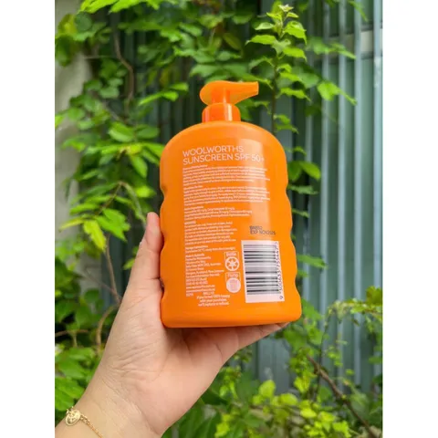 Kem chống nắng của Úc Woolworths Suncreen Spf50+ Everyday Lotion 500ml 335192