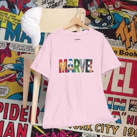Áo Thun Unisex Marvel & DC - Thiết Kế Siêu Anh Hùng Cotton Thoáng Mát, Phong Cách Streetwear Cho Fan Truyện Tranh