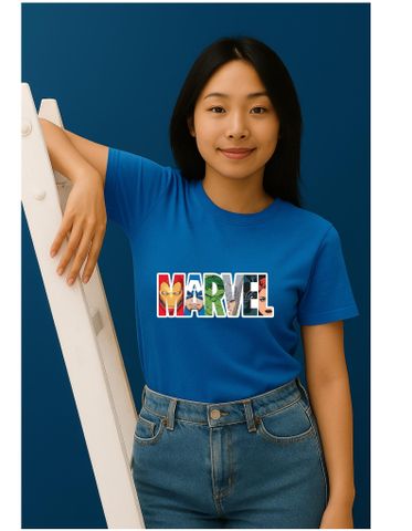Áo Thun Unisex Marvel & DC - Thiết Kế Siêu Anh Hùng Cotton Thoáng Mát, Phong Cách Streetwear Cho Fan Truyện Tranh