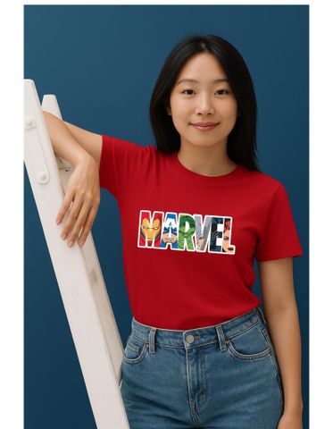 Áo Thun Unisex Marvel & DC - Thiết Kế Siêu Anh Hùng Cotton Thoáng Mát, Phong Cách Streetwear Cho Fan Truyện Tranh