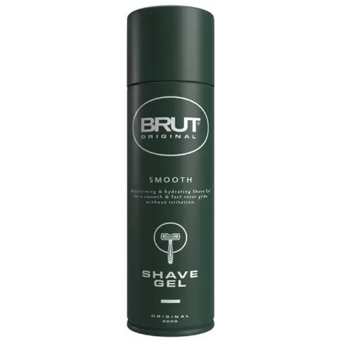 Gel cạo râu Brut Original Ultra Shave Gel 200g - Gel dưỡng ẩm cho nam, hương cam quýt tươi mát, không kích ứng da
