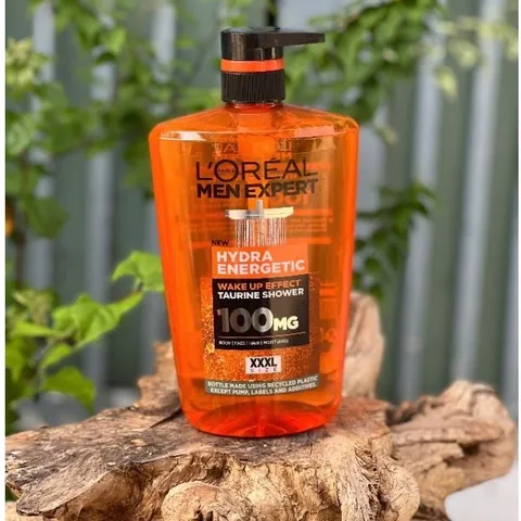 Sữa Tắm Gội L'oreal Men Expert Hydra Energetic Taurine 3 trong 1 1000ml - Chăm sóc da nam giới, tăng cường sức sống và độ ẩm