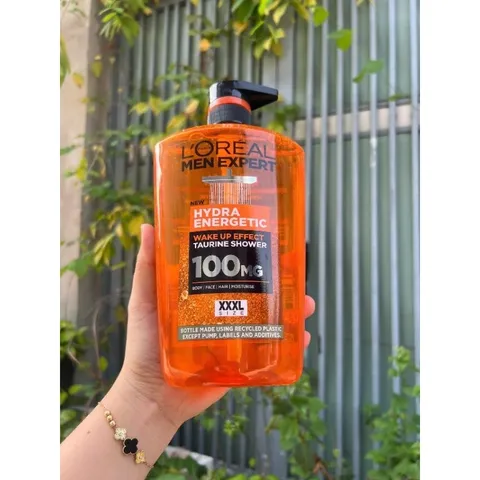 Sữa Tắm Gội L'oreal Men Expert Hydra Energetic Taurine 3 trong 1 1000ml - Chăm sóc da nam giới, tăng cường sức sống và độ ẩm