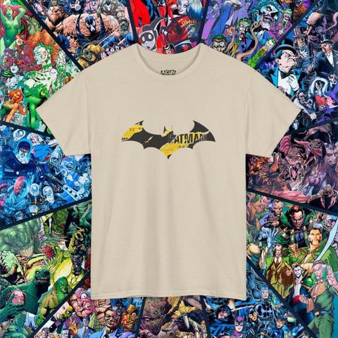 Áo Thun Unisex Batman - Cotton Dày Mềm, Hình In Siêu Anh Hùng DC Comics, Phong Cách Geeky Kiểu Dáng Thoải Mái Cho Fan
