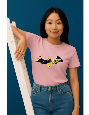 Áo Thun Unisex Batman - Cotton Dày Mềm, Hình In Siêu Anh Hùng DC Comics, Phong Cách Geeky Kiểu Dáng Thoải Mái Cho Fan