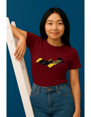Áo Thun Unisex Batman - Cotton Dày Mềm, Hình In Siêu Anh Hùng DC Comics, Phong Cách Geeky Kiểu Dáng Thoải Mái Cho Fan