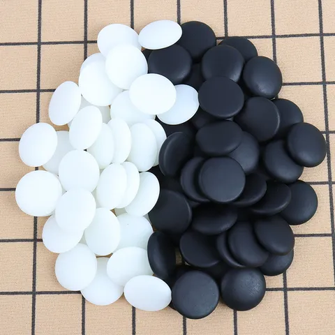 Bộ Cờ Vây 120 Quân 19mm Đen Trắng - Chất Liệu Nhựa Melamine Kèm Hộp Đựng Cho Trò Chơi Giải Trí Thú Vị
