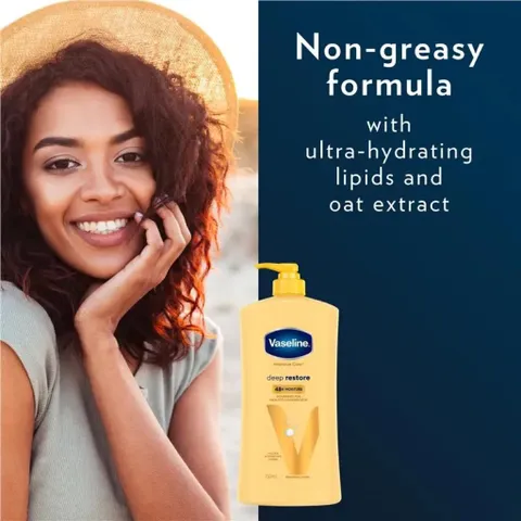 Sữa Dưỡng Thể Vaseline Intensive Deep Restore 750ml - Dưỡng Ẩm Sâu, Làm Sáng Da, Bảo Vệ Da Khỏi Ô Nhiễm