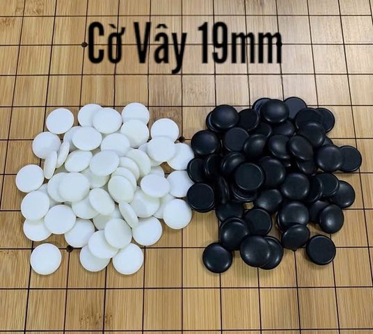 Bộ Cờ Vây 120 Quân 19mm Đen Trắng - Chất Liệu Nhựa Melamine Kèm Hộp Đựng Cho Trò Chơi Giải Trí Thú Vị
