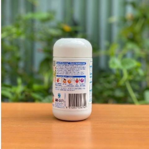 Viên Nhai Nature's Way Kids Smart Bursts DHA 300mg Hỗ Trợ Phát Triển Não Bộ và Tăng Cường Trí Nhớ Cho Trẻ (50 Viên)