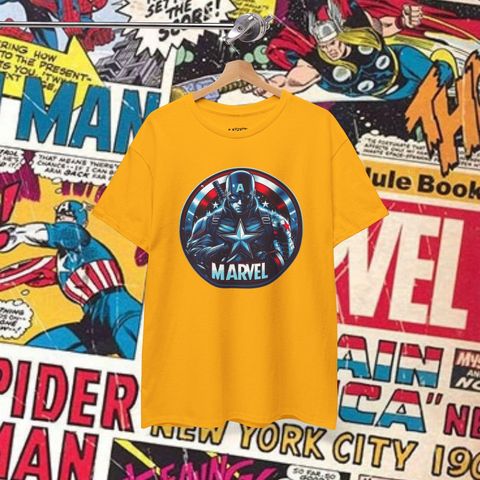 Áo Thun Unisex Siêu Anh Hùng Marvel & DC – Graphic Tee In Hình Avengers, Justice League, Cotton Thoáng Mát, Quà Tặng Fan Comic