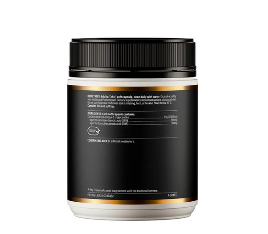 Viên Uống Dầu Cá Go Healthy Triple Strength Odourless 150 Viên Omega-3 Hỗ Trợ Tim Mạch Và Thị Lực - Sức Khỏe Từ New Zealand