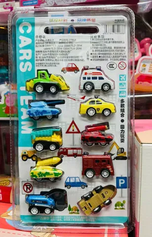 27864 Cars Team Bộ đồ chơi gồm 10 chiếc xe mô phỏng các phương tiện giao thông xe ô tô và xe công trình cho trẻ em yêu thích sáng tạo và mô phỏng
