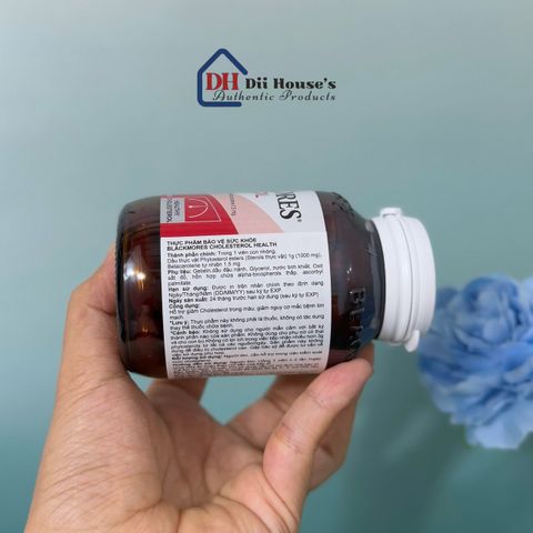 Viên uống giảm hấp thụ cholesterol Blackmores Cholesterol Health 60 viên - Hỗ trợ tim mạch và sức khỏe tổng quát