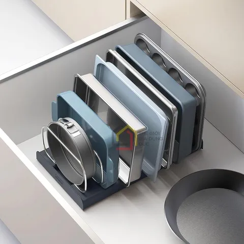 Khay để vung nồi Joseph Joseph 851689 - Giải pháp tổ chức bếp gọn gàng, khay nướng đa năng, chất liệu cao cấp, thiết kế thông minh