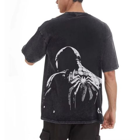 Áo Thun Nam Nữ Marvel Spider-Man Cổ Điển Phong Cách Thể Thao Vintage Thoáng Mát - Áo Thun Oversize Streetwear Độc Đáo
