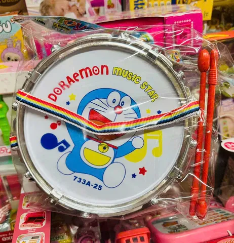Bộ đồ chơi trống Doraemon giao mẫu ngẫu nhiên 733A-25, đồ chơi trung thu cho trẻ em phù hợp để chơi và trang trí trong các hoạt động Trung thu