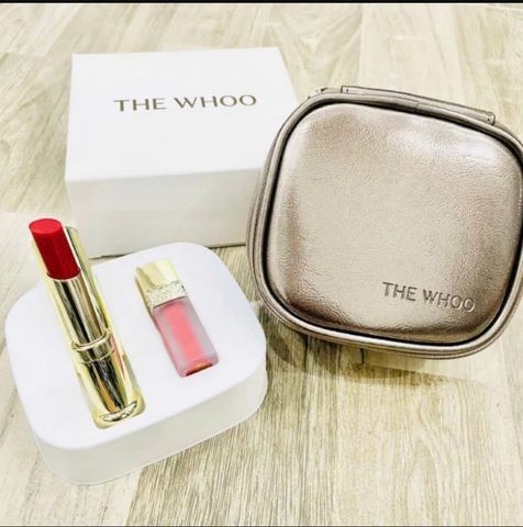 Set Son the Whoo glow lip balm 1 son dưỡng nước và 1 son dưỡng dạng thỏi 